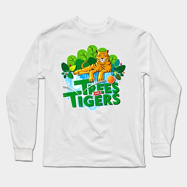 Trees For Tigres Long Sleeve T-Shirt by GeeTee